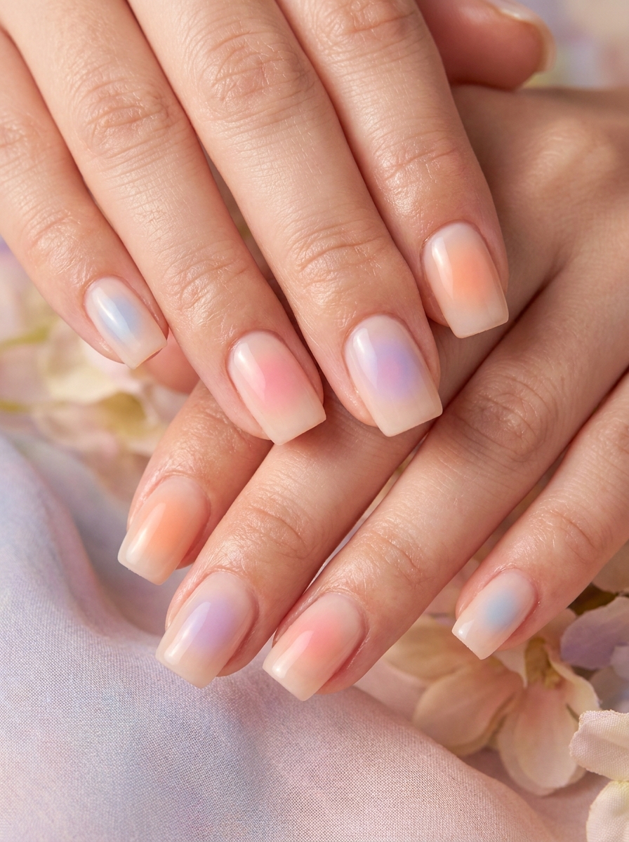 Square Aura Nails